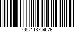 Código de barras (EAN, GTIN, SKU, ISBN): '7897116794076'