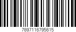 Código de barras (EAN, GTIN, SKU, ISBN): '7897116795615'