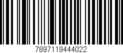 Código de barras (EAN, GTIN, SKU, ISBN): '7897119444022'