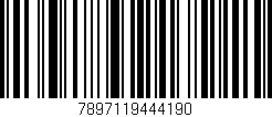Código de barras (EAN, GTIN, SKU, ISBN): '7897119444190'