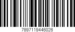 Código de barras (EAN, GTIN, SKU, ISBN): '7897119446026'