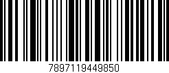 Código de barras (EAN, GTIN, SKU, ISBN): '7897119449850'