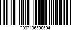 Código de barras (EAN, GTIN, SKU, ISBN): '7897136580604'