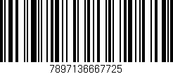 Código de barras (EAN, GTIN, SKU, ISBN): '7897136667725'