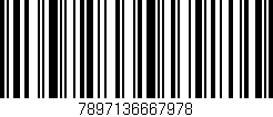 Código de barras (EAN, GTIN, SKU, ISBN): '7897136667978'