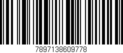 Código de barras (EAN, GTIN, SKU, ISBN): '7897138609778'