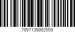 Código de barras (EAN, GTIN, SKU, ISBN): '7897139982559'