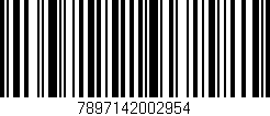 Código de barras (EAN, GTIN, SKU, ISBN): '7897142002954'