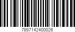 Código de barras (EAN, GTIN, SKU, ISBN): '7897142400026'