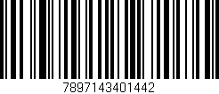 Código de barras (EAN, GTIN, SKU, ISBN): '7897143401442'