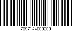 Código de barras (EAN, GTIN, SKU, ISBN): '7897144000200'