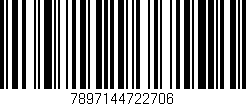 Código de barras (EAN, GTIN, SKU, ISBN): '7897144722706'