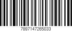 Código de barras (EAN, GTIN, SKU, ISBN): '7897147265033'