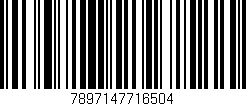 Código de barras (EAN, GTIN, SKU, ISBN): '7897147716504'