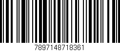 Código de barras (EAN, GTIN, SKU, ISBN): '7897148718361'