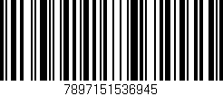 Código de barras (EAN, GTIN, SKU, ISBN): '7897151536945'