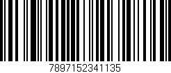 Código de barras (EAN, GTIN, SKU, ISBN): '7897152341135'