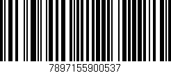 Código de barras (EAN, GTIN, SKU, ISBN): '7897155900537'