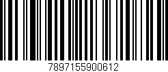 Código de barras (EAN, GTIN, SKU, ISBN): '7897155900612'