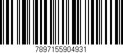 Código de barras (EAN, GTIN, SKU, ISBN): '7897155904931'