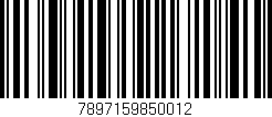 Código de barras (EAN, GTIN, SKU, ISBN): '7897159850012'