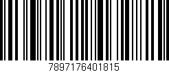 Código de barras (EAN, GTIN, SKU, ISBN): '7897176401815'