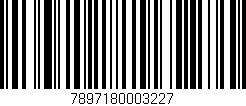 Código de barras (EAN, GTIN, SKU, ISBN): '7897180003227'