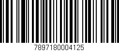 Código de barras (EAN, GTIN, SKU, ISBN): '7897180004125'
