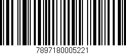 Código de barras (EAN, GTIN, SKU, ISBN): '7897180005221'