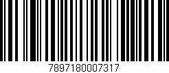 Código de barras (EAN, GTIN, SKU, ISBN): '7897180007317'