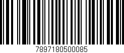 Código de barras (EAN, GTIN, SKU, ISBN): '7897180500085'
