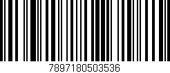 Código de barras (EAN, GTIN, SKU, ISBN): '7897180503536'