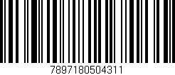 Código de barras (EAN, GTIN, SKU, ISBN): '7897180504311'