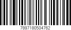 Código de barras (EAN, GTIN, SKU, ISBN): '7897180504762'