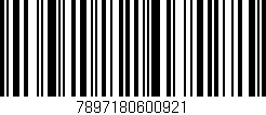 Código de barras (EAN, GTIN, SKU, ISBN): '7897180600921'