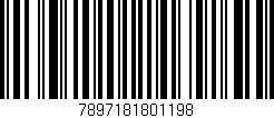Código de barras (EAN, GTIN, SKU, ISBN): '7897181801198'