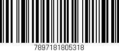 Código de barras (EAN, GTIN, SKU, ISBN): '7897181805318'