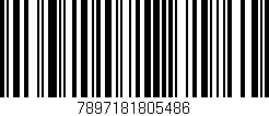 Código de barras (EAN, GTIN, SKU, ISBN): '7897181805486'