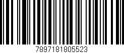 Código de barras (EAN, GTIN, SKU, ISBN): '7897181805523'