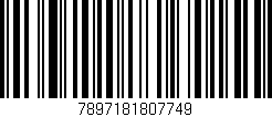 Código de barras (EAN, GTIN, SKU, ISBN): '7897181807749'