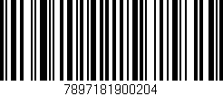 Código de barras (EAN, GTIN, SKU, ISBN): '7897181900204'