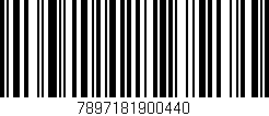 Código de barras (EAN, GTIN, SKU, ISBN): '7897181900440'