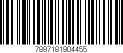 Código de barras (EAN, GTIN, SKU, ISBN): '7897181904455'