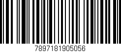 Código de barras (EAN, GTIN, SKU, ISBN): '7897181905056'