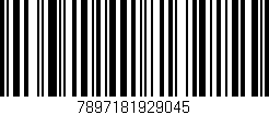 Código de barras (EAN, GTIN, SKU, ISBN): '7897181929045'