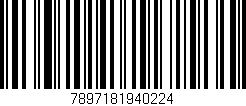 Código de barras (EAN, GTIN, SKU, ISBN): '7897181940224'