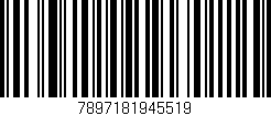 Código de barras (EAN, GTIN, SKU, ISBN): '7897181945519'