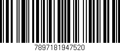 Código de barras (EAN, GTIN, SKU, ISBN): '7897181947520'