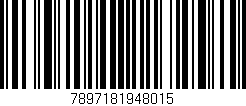 Código de barras (EAN, GTIN, SKU, ISBN): '7897181948015'
