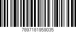Código de barras (EAN, GTIN, SKU, ISBN): '7897181959035'